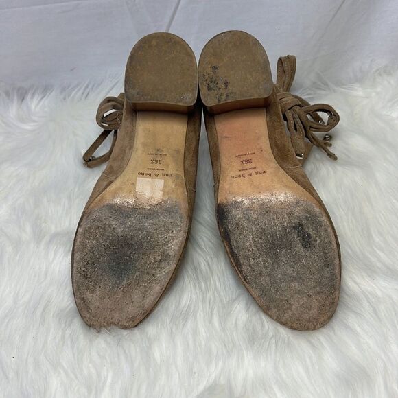 Rag & Bone Dahlia Tan Suede Booties Sz 36.5/US 6.5 - Picture 8 of 9